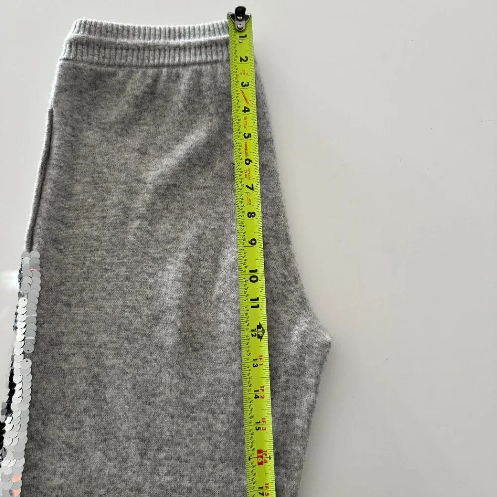 Qi Cashmere Women's Pants-Joggers Sequim sides in Gray, Size S - Picture 10 of 16